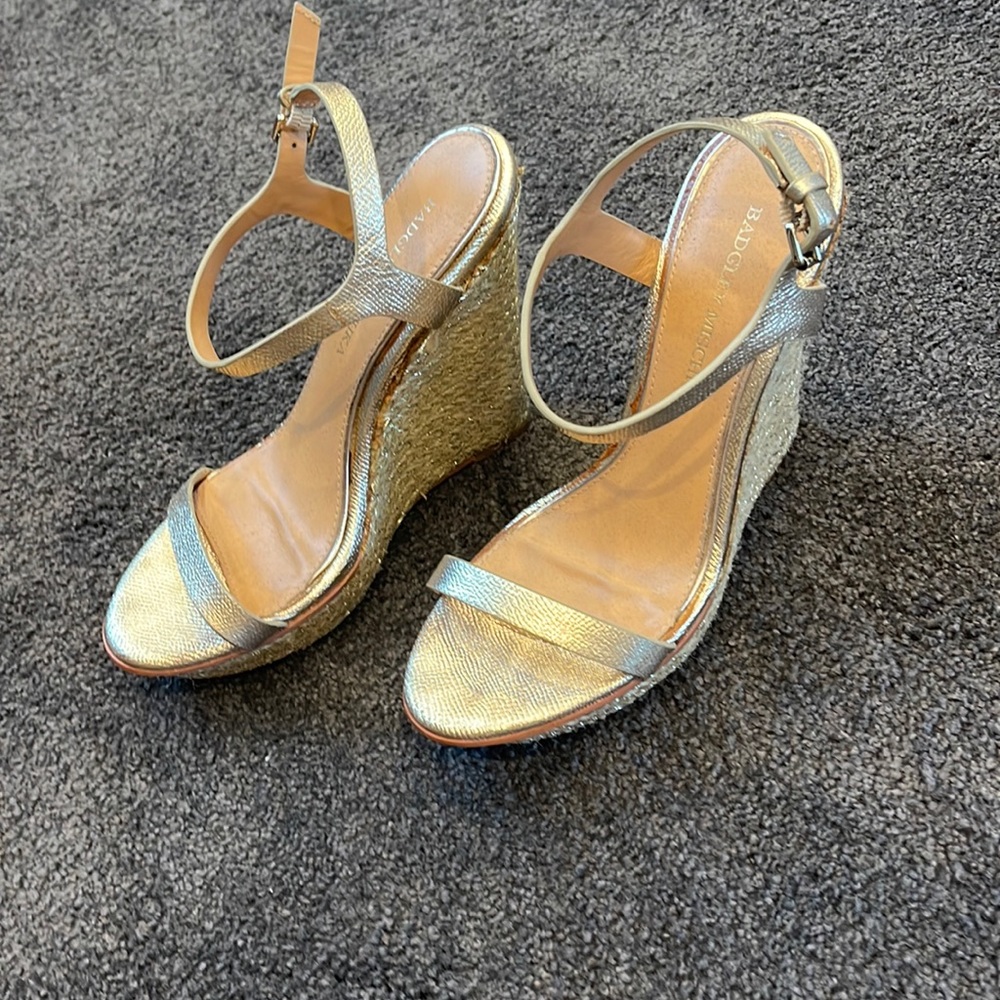 badgley mischika gold wedges